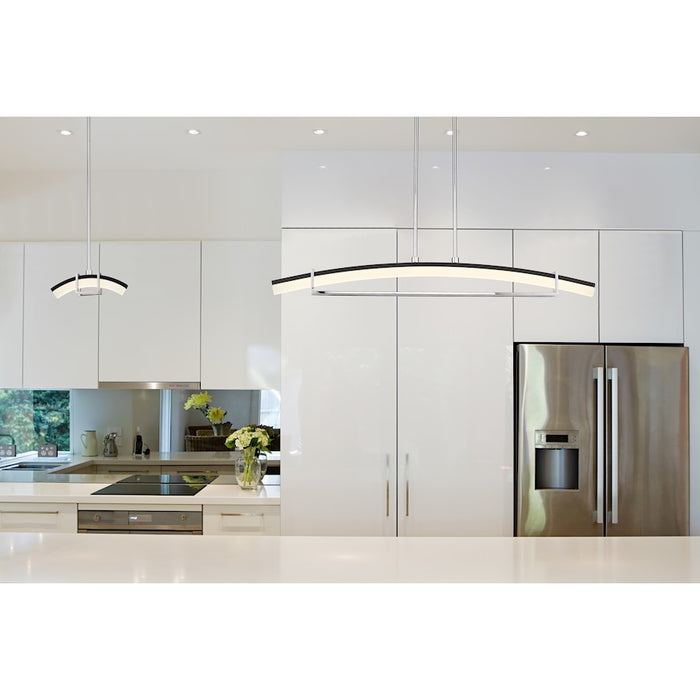 Z-Lite Arc 1 Light Small Chandelier, Chrome