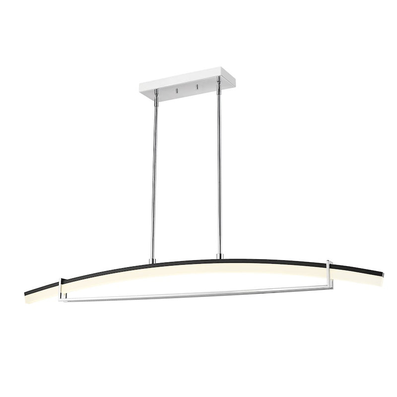 Z-Lite Arc 1 Light Large Chandelier, Chrome - 620-56-CH-LED
