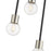 Z-Lite Neutra 3 Light 29" Chandelier, Black/Polished Nickel/Clear