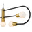 Z-Lite Neutra 5 Light 14" Island/Billiard, Black/Brass/Opal