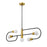 Z-Lite Neutra 5 Light 14" Island/Billiard, Black/Brass/Opal