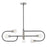 Z-Lite Neutra 5 Light 14" Island/Billiard, Black/Nickel/Clear