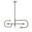 Z-Lite Neutra 5 Light 14" Island/Billiard, Black/Nickel/Clear