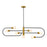 Z-Lite Neutra 7 Light 16" Island/Billiard, Black/Brass/Opal