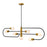 Z-Lite Neutra 7 Light 16" Island/Billiard, Black/Brass/Opal