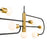 Z-Lite Neutra 7 Light 16" Island/Billiard, Black/Brass/Opal
