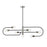Z-Lite Neutra 7 Light 16" Island/Billiard, Black/Nickel/Clear
