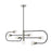 Z-Lite Neutra 7 Light 16" Island/Billiard, Black/Nickel/Clear