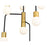 Z-Lite Neutra 7 Light 42" Chandelier, Black/Foundry Brass/Opal