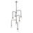 Z-Lite Neutra 7 Light 42" Chandelier, Black/Polished Nickel/Clear