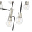 Z-Lite Neutra 7 Light 42" Chandelier, Black/Polished Nickel/Clear