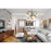 Z-Lite Neutra 9 Light 26.5" Chandelier, Black/Foundry Brass/Opal