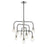 Z-Lite Neutra 9 Light 26" Chandelier, Black/Polished Nickel/Clear