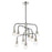 Z-Lite Neutra 9 Light 26" Chandelier, Black/Polished Nickel/Clear