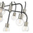 Z-Lite Neutra 9 Light 26" Chandelier, Black/Polished Nickel/Clear