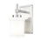 Z-Lite Cadoc 1 Light 4.5" Wall Sconce, Brushed Nickel/Gloss Opal - 622-1S-BN