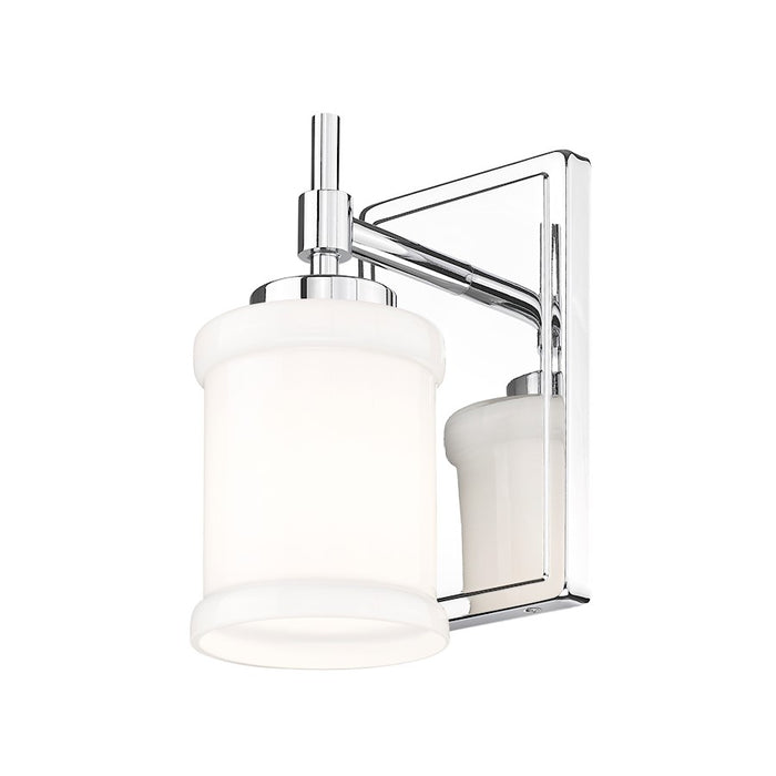 Z-Lite Cadoc 1 Light 4.5" Wall Sconce, Chrome/Gloss Opal