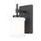 Z-Lite Cadoc 1 Light 4.5" Wall Sconce, Matte Black/Gloss Opal - 622-1S-MB