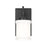 Z-Lite Cadoc 1 Light 4.5" Wall Sconce, Matte Black/Gloss Opal