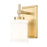 Z-Lite Cadoc 1 Light 4.5" Wall Sconce, Modern Gold/Gloss Opal - 622-1S-MGLD