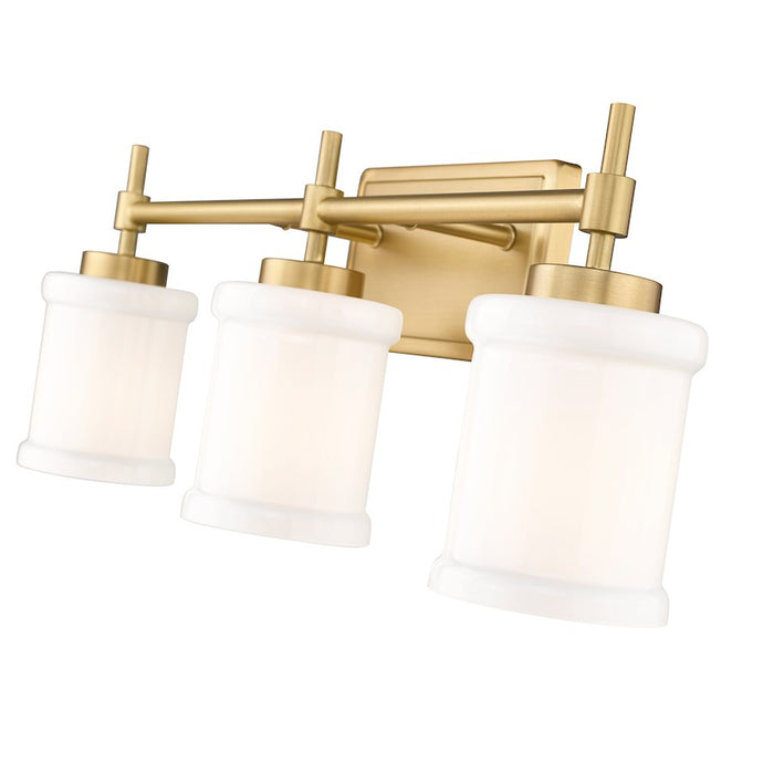 Z-Lite Cadoc 3 Light 23.5" Vanity, Modern Gold/Gloss Opal