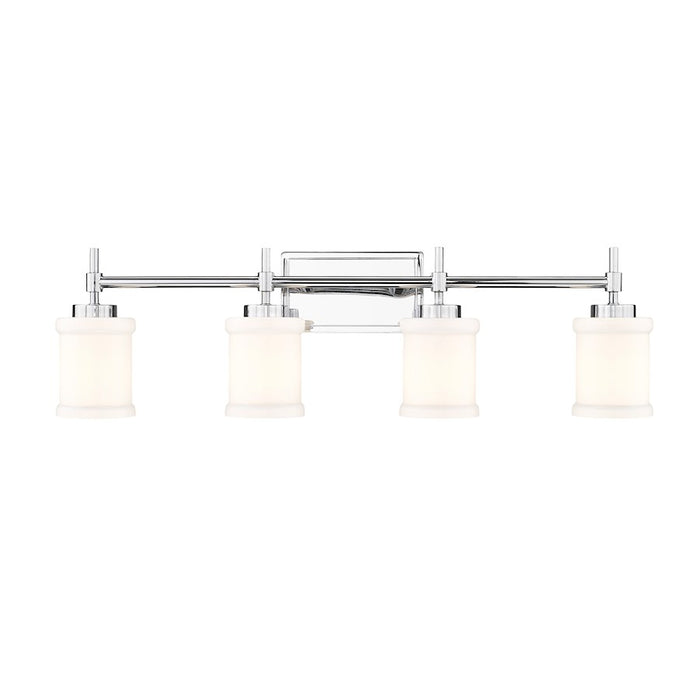 Z-Lite Cadoc 4 Light 31.5" Vanity, Chrome/Gloss Opal