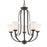 Z-Lite Halliwell 5 Light Chandelier, Bronze, Matte Opal - 7000-5BRZ