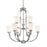 Z-Lite Halliwell 9 Light Chandelier, Brushed Nickel, Matte Opal - 7000-9BN