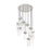 Z-Lite Fontaine 11Lt 26.25" Chandelier, Nickel/Clear Water - 7002P5-11R-BN