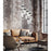 Z-Lite Fontaine 11 Light 26.25" Chandelier, Matte Black/Clear Water
