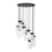 Z-Lite Fontaine 11 Light 26.25" Chandelier, Matte Black/Clear Water