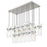 Z-Lite Fontaine 17 Light 44" Linear Chandelier, Nickel/Clear Water
