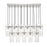 Z-Lite Fontaine 17Lt 44" Linear Chandelier, Nickel/Clear Water
