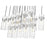Z-Lite Fontaine 17 Light 44" Linear Chandelier, Nickel/Clear Water