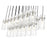 Z-Lite Fontaine 23Lt 54.5" Linear Chandelier, Nickel/Clear Water