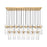 Z-Lite Fontaine 23 Light 54.5" Linear Chandelier, Brass/Clear Water