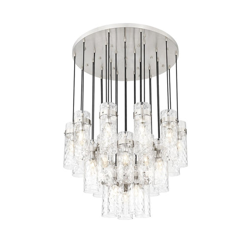 Z-Lite Fontaine 27Lt 39.5" Chandelier, Nickel/Clear Water - 7002P5-27R-BN