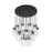 Z-Lite Fontaine 27Lt 39.5" Chandelier, Matte Black/Clear Water - 7002P5-27R-MB