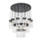 Z-Lite Fontaine 27 Light 39.5" Chandelier, Matte Black/Clear Water
