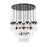 Z-Lite Fontaine 27 Light 39.5" Chandelier, Matte Black/Clear Water