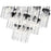 Z-Lite Fontaine 27 Light 39.5" Chandelier, Matte Black/Clear Water