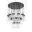 Z-Lite Fontaine 27 Light 39.5" Chandelier, Matte Black/Clear Water
