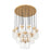 Z-Lite Fontaine 27Lt 39.5" Chandelier, Rubbed Brass/Clear Water - 7002P5-27R-RB