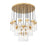 Z-Lite Fontaine 27 Light 39.5" Chandelier, Rubbed Brass/Clear Water