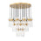 Z-Lite Fontaine 27 Light 39.5" Chandelier, Rubbed Brass/Clear Water