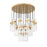 Z-Lite Fontaine 27Lt 39.5" Chandelier, Rubbed Brass/Clear Water