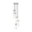 Z-Lite Fontaine 5 Light 14.5" Chandelier, Brushed Nickel/Clear Water