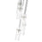 Z-Lite Fontaine 5 Light 14.5" Chandelier, Brushed Nickel/Clear Water