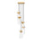 Z-Lite Fontaine 5 Light 14.5" Chandelier, Rubbed Brass/Clear Water