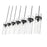 Z-Lite Fontaine 7 Light 56.75" Linear Chandelier, Black/Clear Water